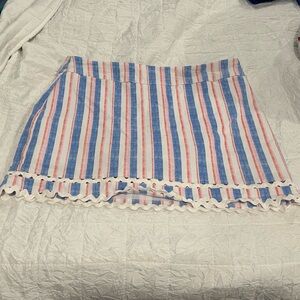 Crown & Ivy Multicolor Striped skort